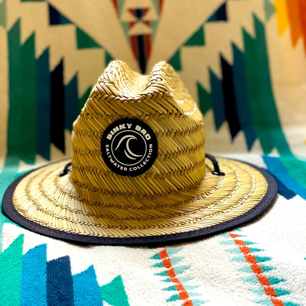 Binky bro hallowed sun hat straw